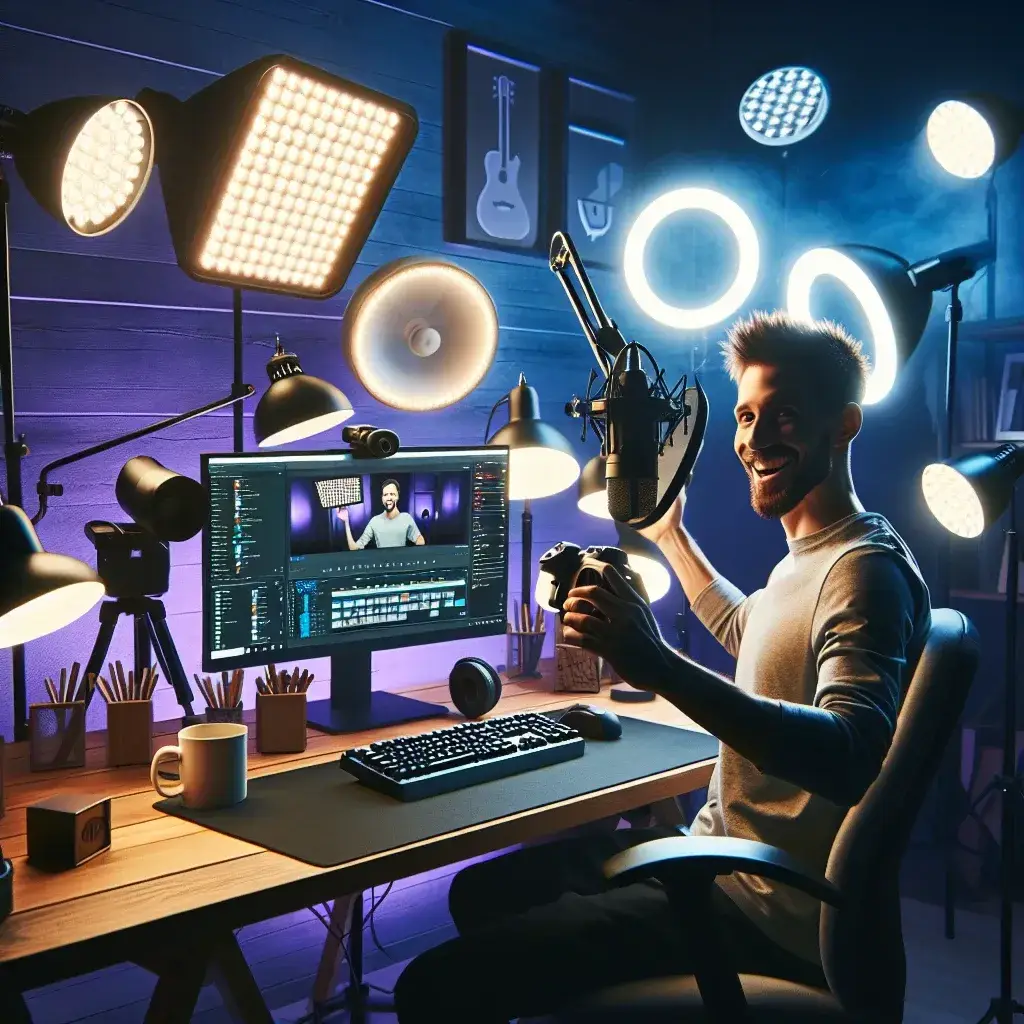 ¿Cuál es la mejor configuración de iluminación para la transmisión de Twitch?